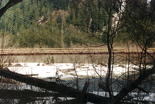 Baker River Bridge, Spring 1999.