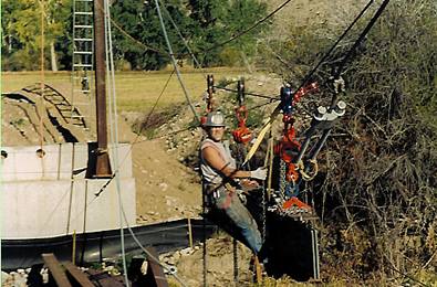 Carroll Vogel connecting stays to stringer mid-section.