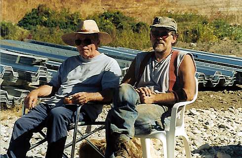 Father and Son, Engineer and Master Builder, Mike and Carroll.
