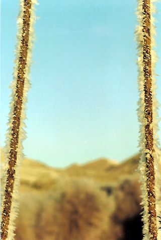 Hoar frost on safety ropes on a sub-zero morning.