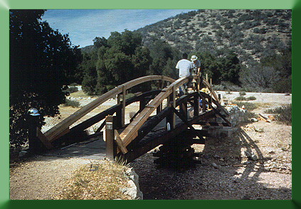 Pinnacles National Monument, CA, 1988. This project involved reconstruction of existing bridge.
