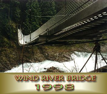 Wind River Bridge near the end of construction